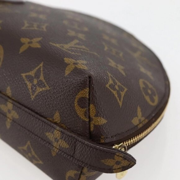 LOUIS VUITTON Monogram Trousse Demi Ronde Cosmetic Pouch LV Auth - Picture 10 of 16